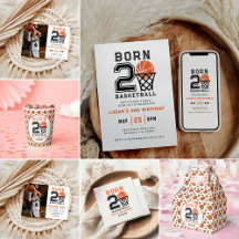 Born 2 Basketball  Sports Theme Boy’s 2nd Birthday