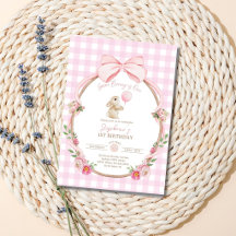 Some Bunny is One Birthday, Pink Bow Rabbit