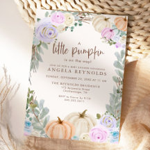 Fall Pastel Pumpkin Floral Collection