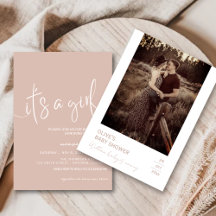 Dusty pink baby shower