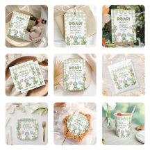 Dinosaur Green Gingham Birthday Party