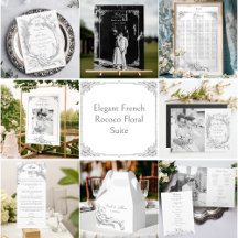 Elegant French Rococo Floral Suite