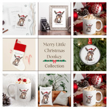Merry Little Christmas Donkey