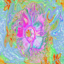 Psychedelic Hot Pink and Ultra-Violet Hibiscus