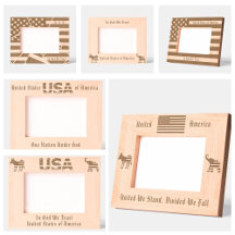 USA Flag and Patriotic Picture Frames
