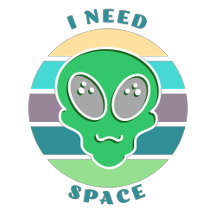 Vintage Sunset Alien