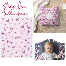 Pink Butterfly Baby Nursery Decor