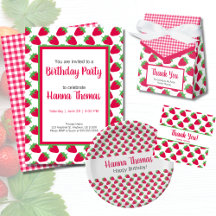 Berry Themed Strawberry Birthday Party