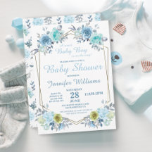 SWEET BOHO BLUE ROSE BABY SHOWER