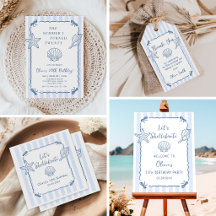 Hand Drawn Seashell Birthday Party
