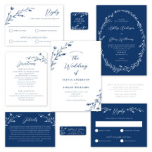 WEDDING   Rustic Wildflowers   Navy Blue