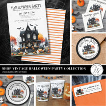 Elegant Haunted House Halloween Costume Party