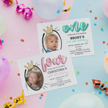 Foil Balloons Invitations