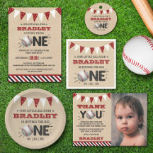 Hitting The Big One   Baseball 1st Birthday