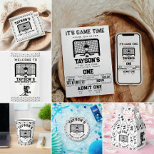 Hockey First Year Down 1st Birthday Party 