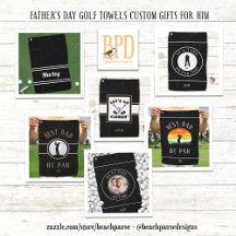 Father's Day Golf Towels Custom Gifts For Him