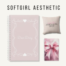Softgirl Aesthetic Journals, Diaries & Supplies