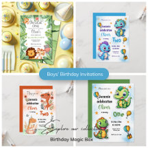 Boys' Birthday Invitations