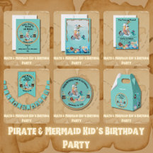 Pirate and Mermaid  Kid's Birthday Party
