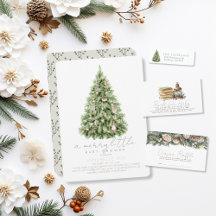 Merry Little Christmas Tree Baby Shower