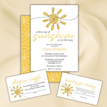 Little Ray Of Sunshine Line Art Sun Baby Shower 