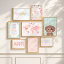 Girls Room and Nursery Wall Art Collection