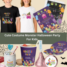 Cute Costume Monster Halloween Party For Kids