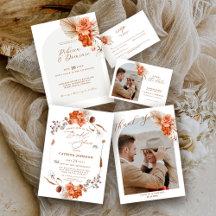Terra Cotta Burnt Orange Boho Wedding
