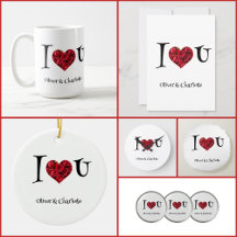 I love you, heart of red roses for Valentines