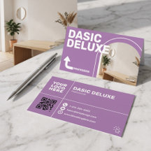 Modern Photo Business Card with Logo and QR code