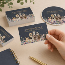 Watercolor Dogs Pet Business Stationery Suite