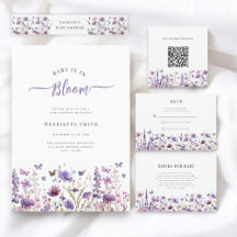 Baby in bloom wildflower baby shower collection