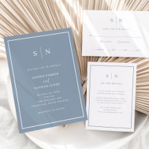 Dusty Blue   Minimal and Chic Wedding