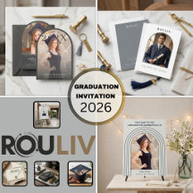 Modern Minimalist Graduation Stationary Set | 2026