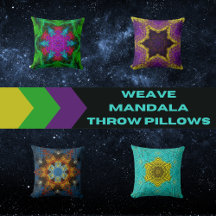 Weave Mandala Throw Pillows