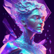 Icy Glass Ethereal Mystical Princess Goddess Woman