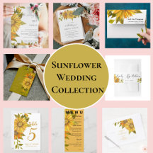 Sunflower Floral Wedding Collection