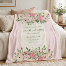 Colorful Floral & Christian Blanket Collection