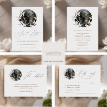 Elegant Celestial Floral Butterfly Wedding