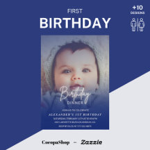  🎂First Birthday Invitations –Girl & Boy Design 2
