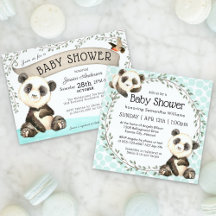 Cute Panda Gender Neutral Baby Shower