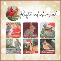 Wildlife Animal Christmas Rustic Outdoor Holiday