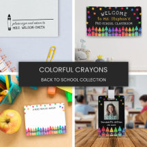 Colorful Crayons Back to School