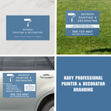 Navy Professional Painter & Decorator Branding