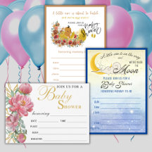 Simple Baby Shower Fill In Invites