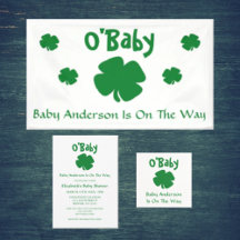 O'Baby Shamrock St Patrick's Day Baby Shower