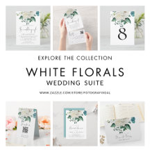 White Florals Eucalyptus Wedding 