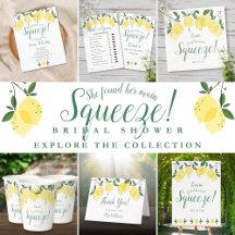 Lemons Main Squeeze Bridal Shower Invitation Suite