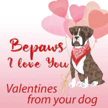 Bepaws (Because) I Love You with Heart Balloons