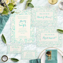 Spring Leaf Turquoise Wedding
